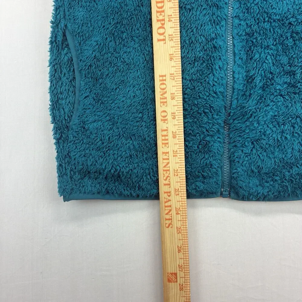 The North Face Osito Fleece Jacket Girls L 14/16 Blue Full Zip High Pile